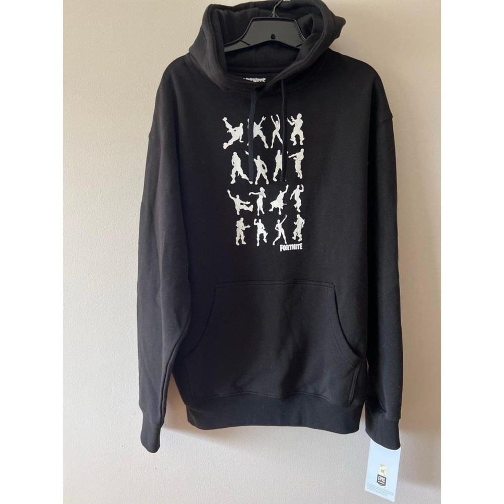 Fortnite Hooded Sweatshirt Black Large NWT
